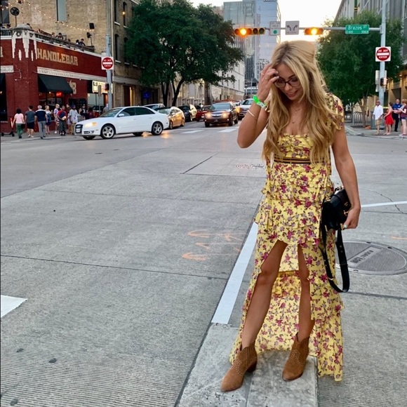 Maison Silk Floral Maxi Dress by For Love and Lemons - Picture 11 of 16